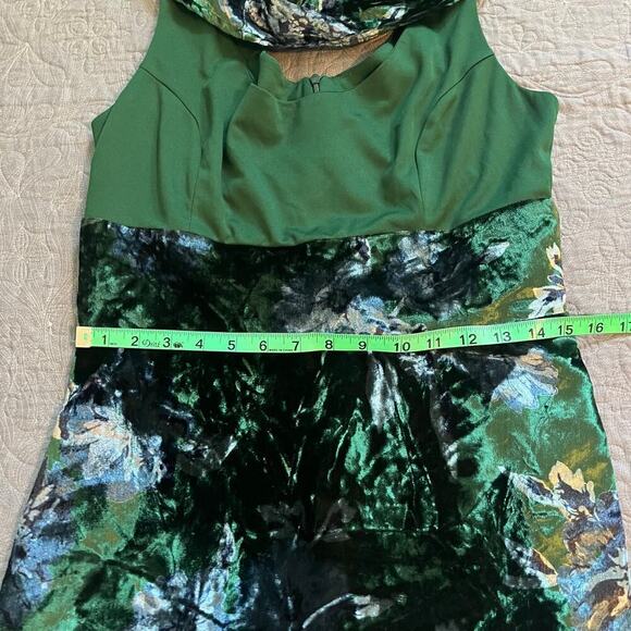 Eva Franco Green Velvet Parlor Rose Velvet
Sleeveless High Low Brie Dress 6 - Picture 9 of 10